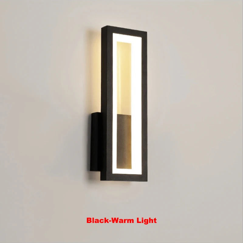 Modern Minimalist Wall Lamps Home Decor Living Room Bedroom Bedside 17w Ac96v-260v Led Sconce Black White Light Aisle Decoration
