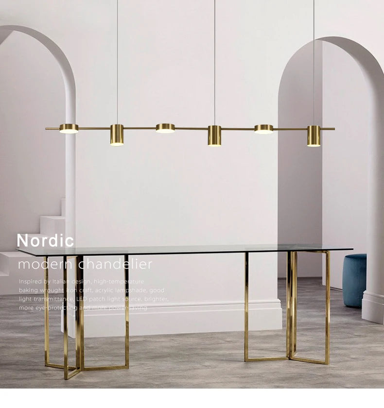 Modern Led Living Room Chandeliers Dining Table Ceiling Chandelier Kitchen Hanging Light Fixture Dimmable Indoor Lighting Lamp