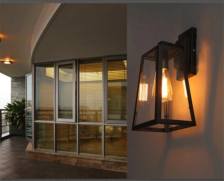 Retro Loft Outdoor Lamp Industrial Vintage Garden Light Restaurant Stair Aisle Bedroom Porch Cafe Lamp Bedside Wall Sconce