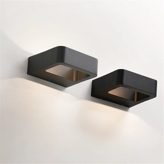7W/12W LED Outdoor Waterproof Wall Lamp Sensor Lighting Indoor Home Wall Light Porch Garden Lamp Modern Aluminum Wall Sconce