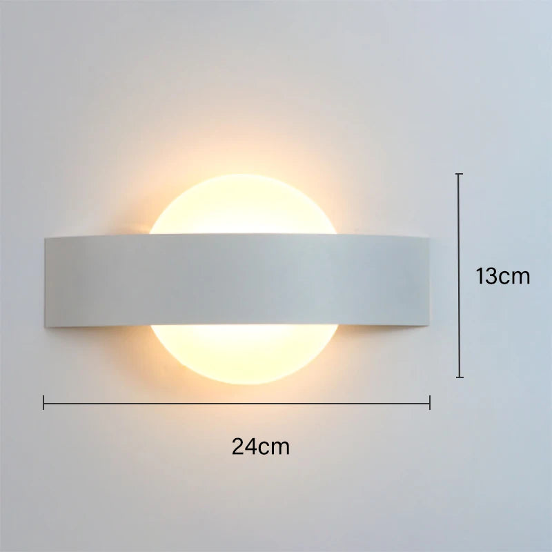 Nordic Modern Simplicity LED Wall Lamp Acrylic Round and Square Indoor Wall Sconces Bedroom Living Room Stairs Lighting Fixture