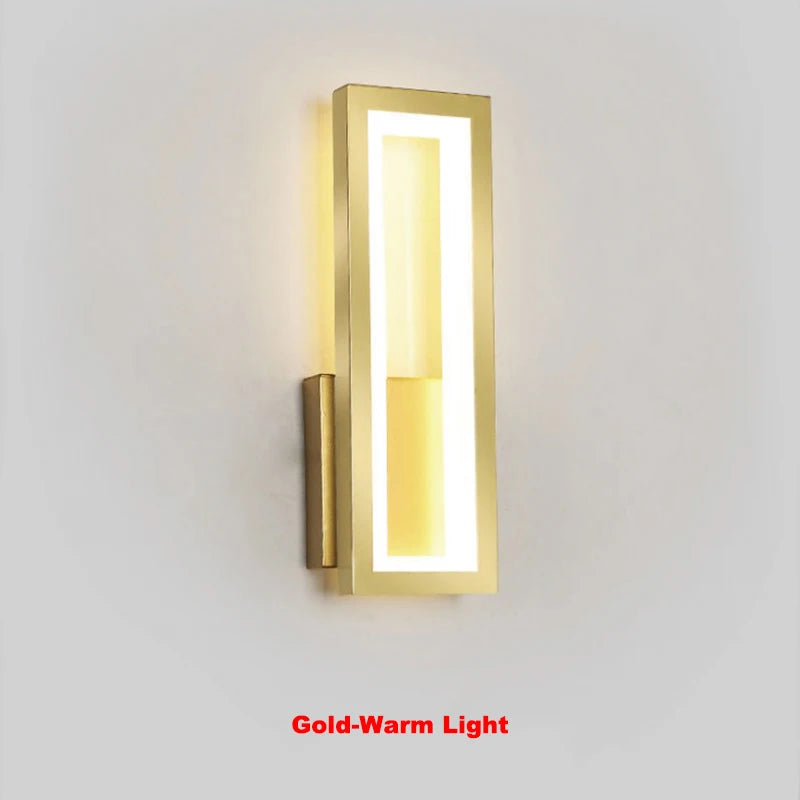 Modern Minimalist Wall Lamps Home Decor Living Room Bedroom Bedside 17w Ac96v-260v Led Sconce Black White Light Aisle Decoration