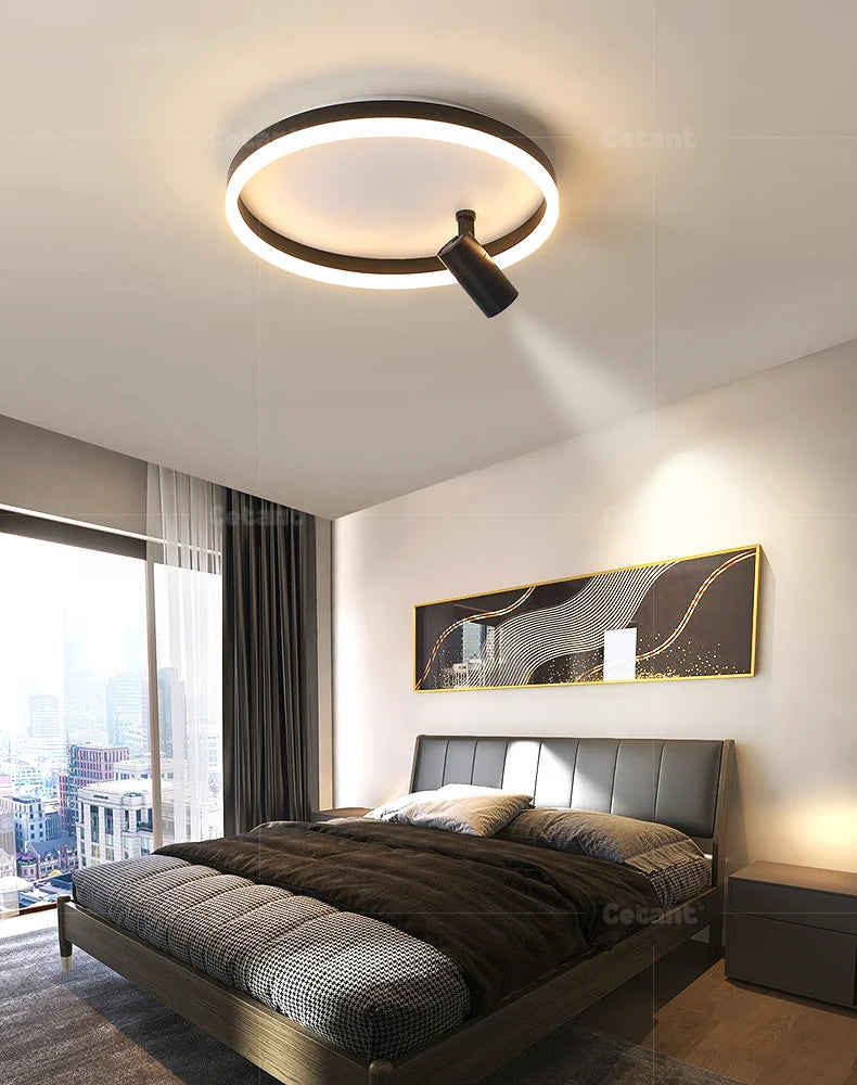 Modern LED Ceiling Lamp With Spotlight Chandelier For Bedroom Living Dining Room Aisle Home Decor Indoor Lighting Fixture Luster