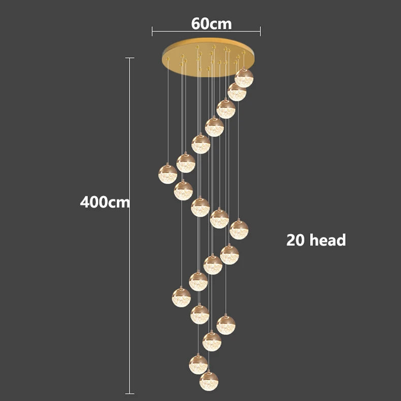 Modern home decor led lights pendant light lamps forstaircase Chandeliers for living room hanging light indoor lighting