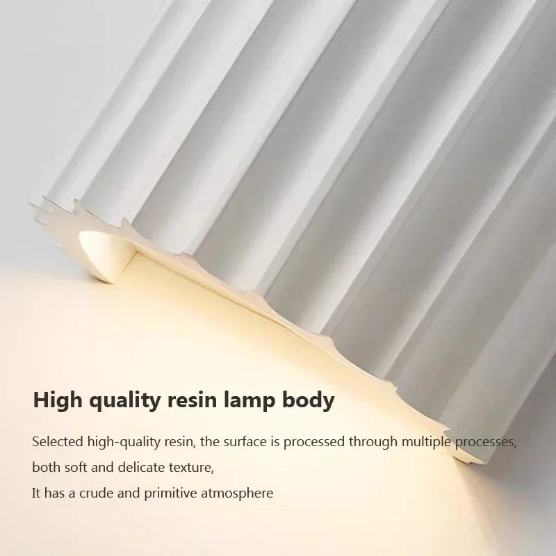 Nordic LED Wall Lamp Resin Sconces G9 Blub For Bedroom Bedside Background Hallway Restaurant Home Decor Wall Lighting Fixtures