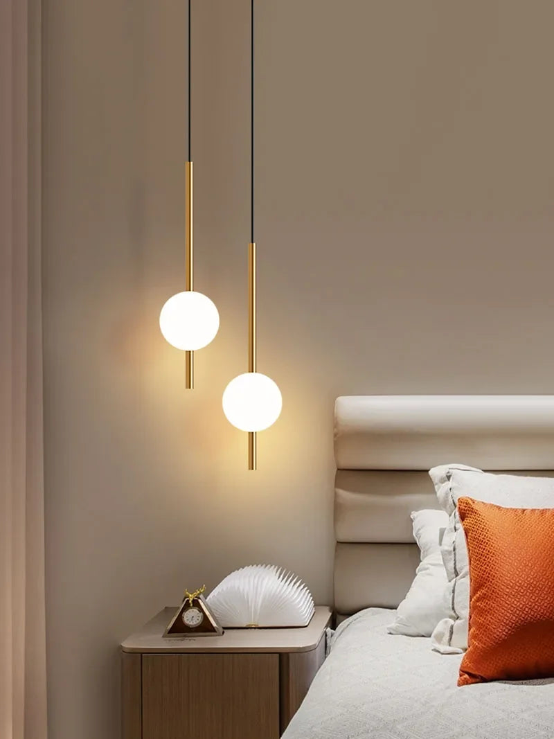 High-end Home Decoration Lighting Fixtures Bedside Pendant Lights Bedroom Modern Lamp TV Kitchen Dinning Room LED Magic Bean Art