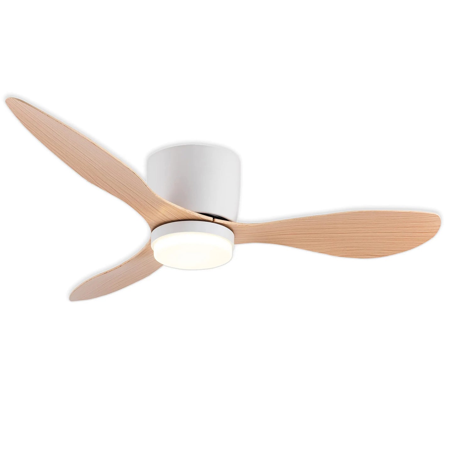 IRALAN Modern Ceiling Fan with LED Light Remote Control  Nordic Low Floor Decorative Light Bedroom Living Room Bedroom Decor