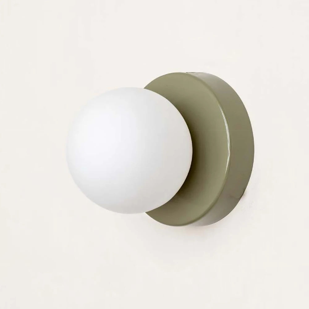 Nordic LED Glass Wall Lamp Minimalist G9 Base Orb Sconce For Bedroom Study Hallway Staircase Aisle Entrance Lighting Fixtures