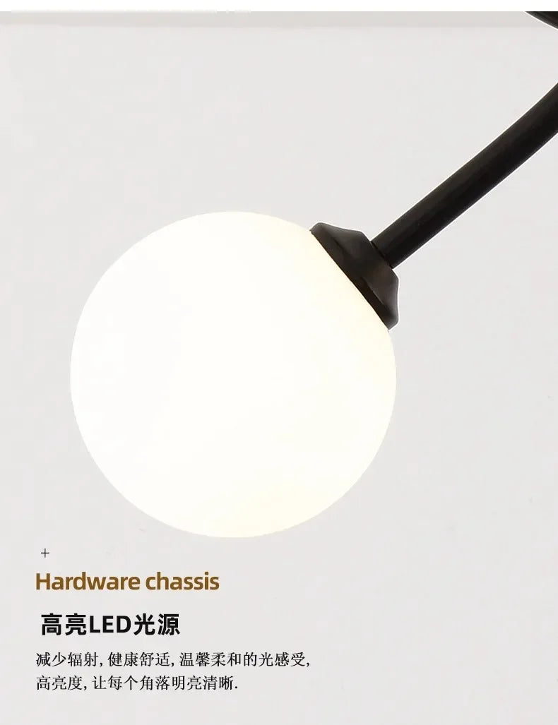 Modern Glass Ceiling Lights Minimalist Black Gold Ceiling lamp Indoor Lighting Hallway Aisle Balcony Entryway Cloakroom Fixtures