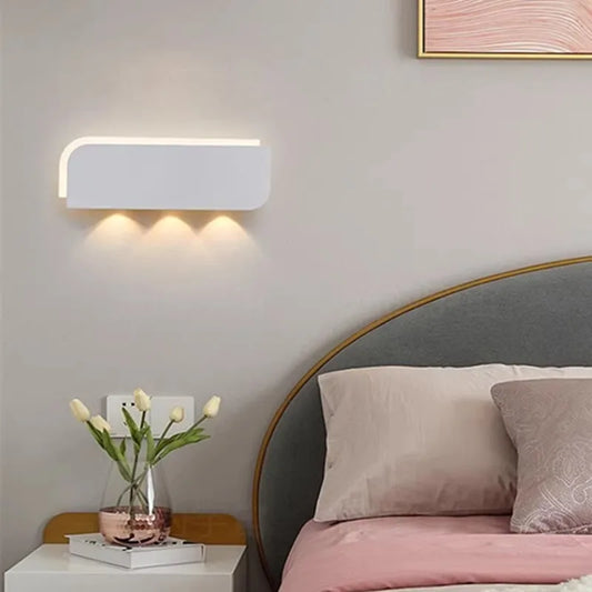 Nordic minimalist creative personality long strip wall lamp modern simple living room aisle bedroom bedside lamp background wall
