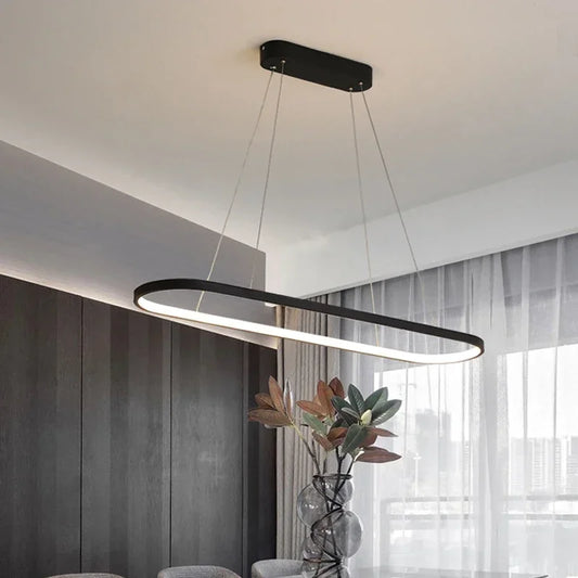 Modern LED Pendant Light 70/90CM Line Lamp For Living Room Dining Room Office Hotel Haning light Home Decor Lighting Fixtures