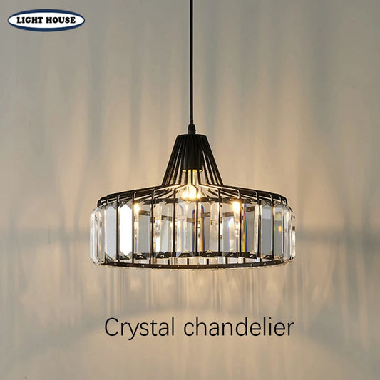 Modern K9 Crystal Pendant Light Led Ceiling Lamp Living Dining Room Nordic Chandelier Aisle Decor Balcony Corridor Fixture Lumi