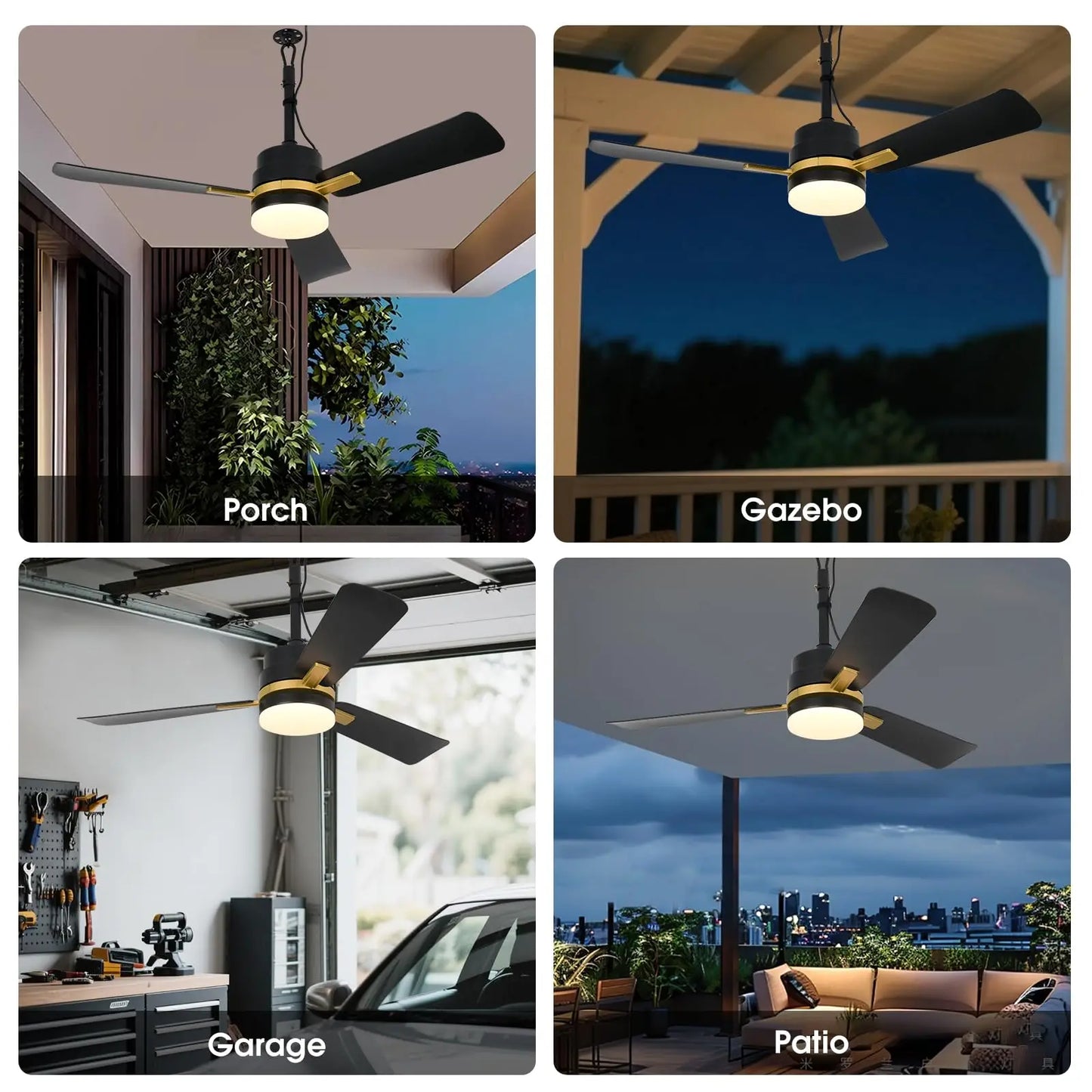 Cool Ceiling Fan with Light Mobile Hanging Electric Fan Home Dimmable Timer Silent Bedroom Living Room Fan LED Lighting