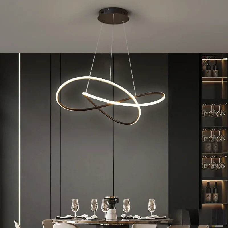 60cm Ceiling Chandelier, Living Room, Dining Room, Bedroom, Hotel Chandelier, Dining Table, Fashionable LED Warm Light Fixture