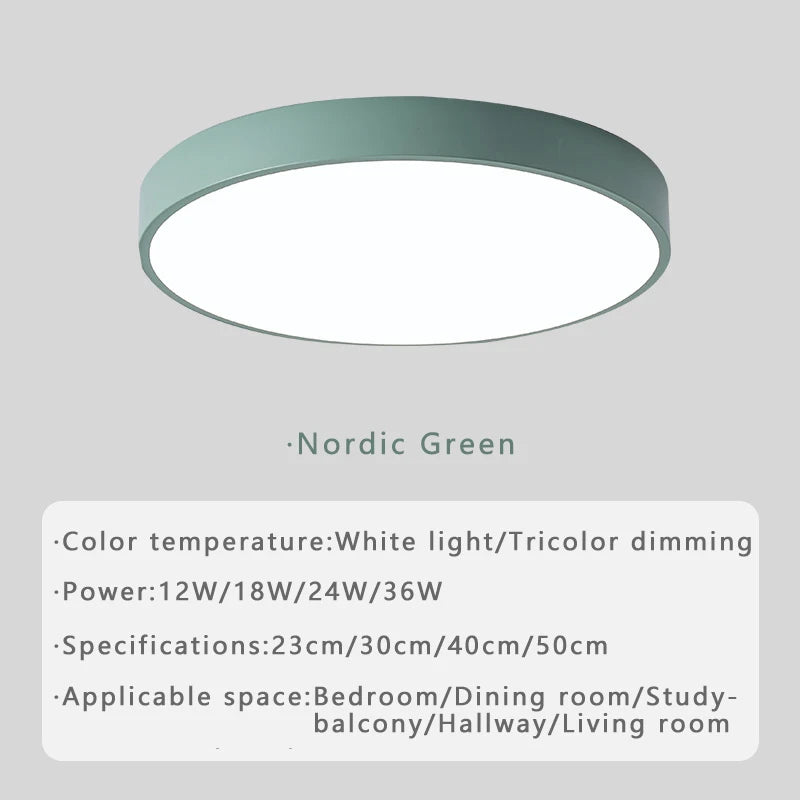 Macaron LED Nordic ceiling light creative modern minimalism living room bedroom study dining room corridor balcony lighting