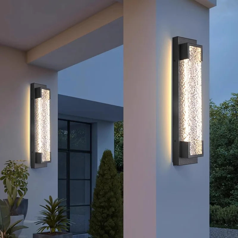 Outdoor wall light LED waterproof garage stainless steel garden terrace 110V 220V external wall porch balcony courtyard light