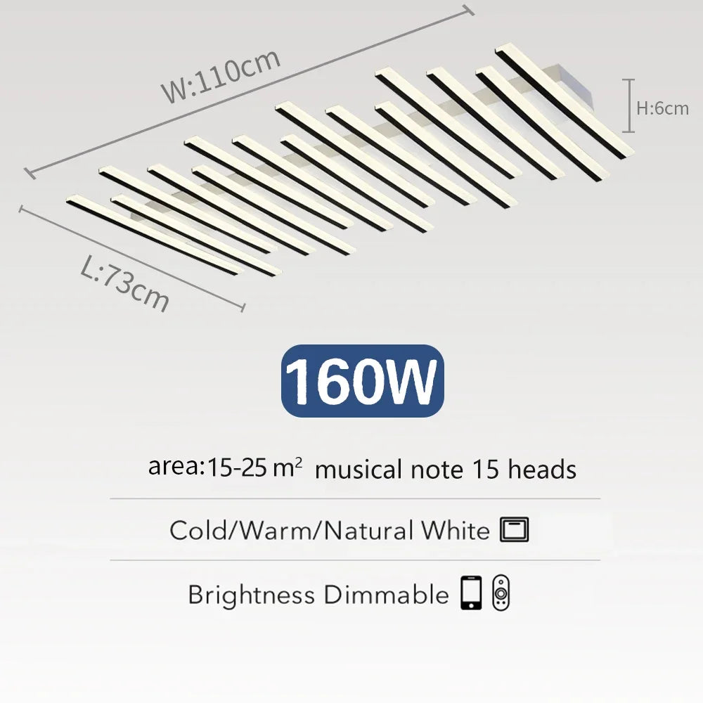 Modern Ceiling Light Luxury Nordic Ceiling Light Fixture LED Remote Control APPCeiling Chandelier Home Decoration Lighting
