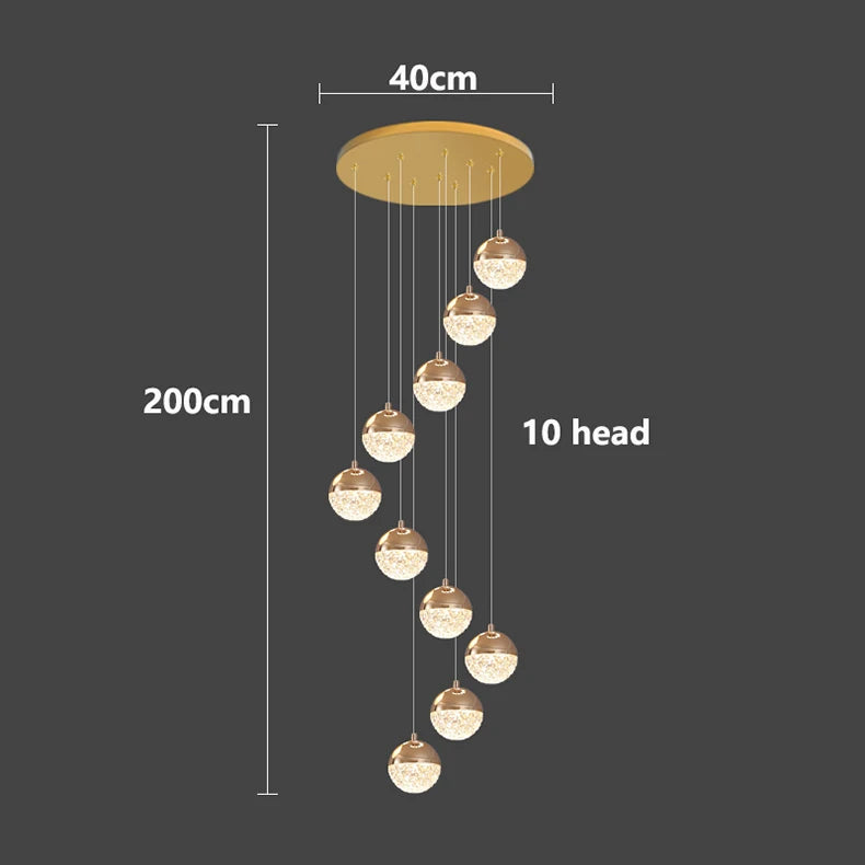 Modern home decor led lights pendant light lamps forstaircase Chandeliers for living room hanging light indoor lighting