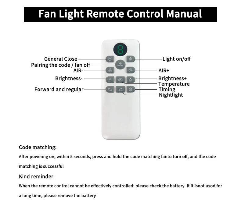40 Inch Ceiling fan With Lights, For Living Rooms, Bedrooms, Dining Rooms, And Study Rooms, With Silent Remote Control Fan Light