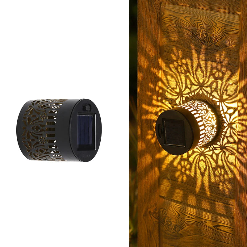 2026 Solar Outdoor Wall Light Waterproof Projection Lamp for Yard Terrace Patio Walkway Landscape Lighting Outdoor Decor