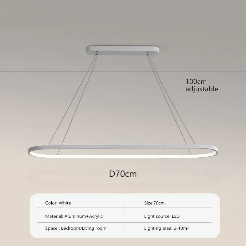 Modern LED Pendant Light 70/90CM Line Lamp For Living Room Dining Room Office Hotel Haning light Home Decor Lighting Fixtures