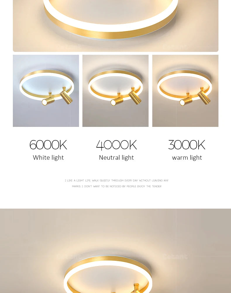 Modern LED Ceiling Lamp With Spotlight Chandelier For Bedroom Living Dining Room Aisle Home Decor Indoor Lighting Fixture Luster