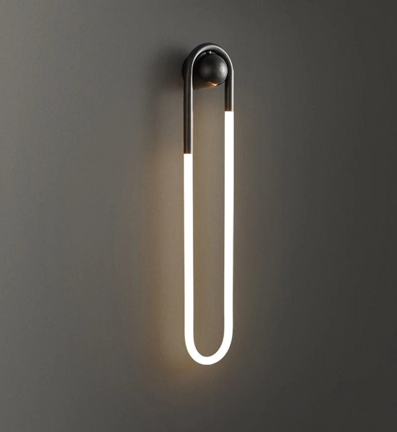 Minimalist U-shaped Wall lamp Modern designer Creative Study Living room Bedroom Background Wall light Bedhead