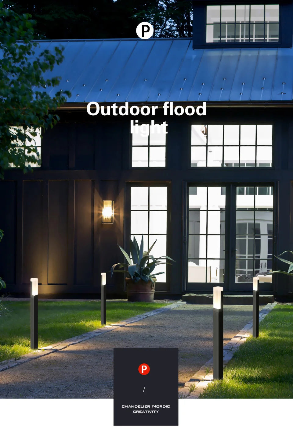 Outdoor iP65 waterproof lawn light LED 10W aluminum acrylic light, park square garden courtyard landscape light AC85-265V