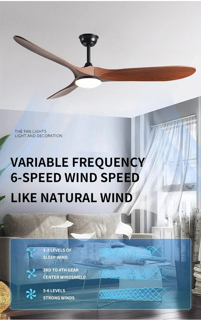Low Floor Modern Ceiling Fan Without Light 42/52 Inch DC Motor Reversible Blade Remote Control LED Fan with Light Pendant Lamp