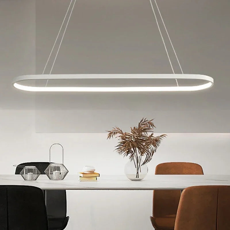 Modern LED Pendant Light 70/90CM Line Lamp For Living Room Dining Room Office Hotel Haning light Home Decor Lighting Fixtures