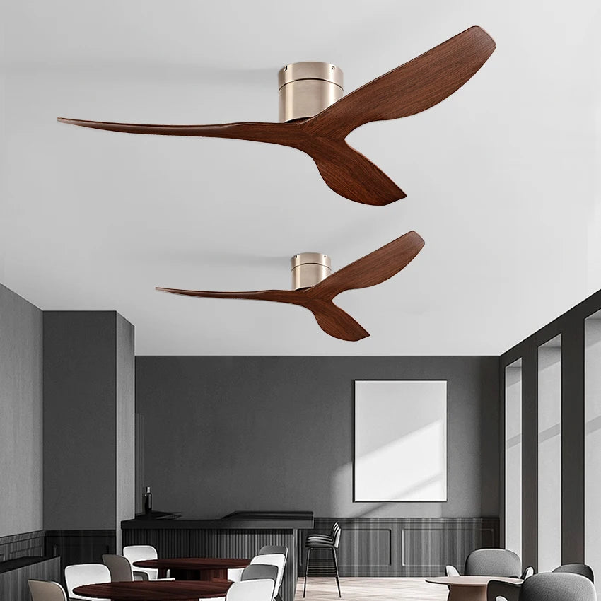 FUMANJIA 45/52" Industrial Retro Ceiling Fan, Ideal for Living/Dining Areas, Home & Office - 6 - Speed Silent DC Inverter Motor