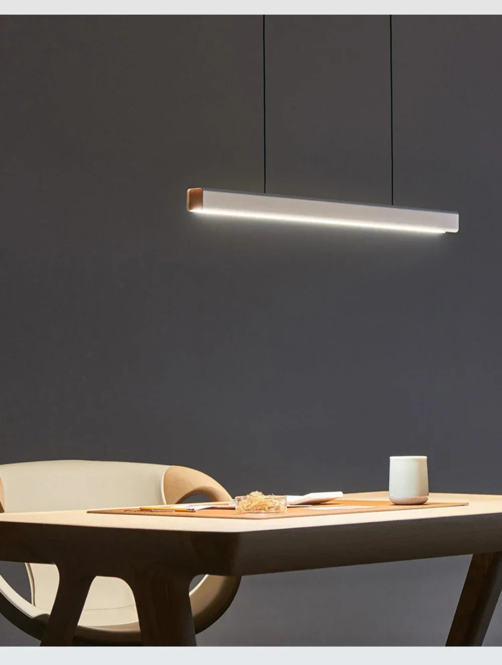 Modern LED Pendant Light For Living Dining Room Restaurant Office Long Simple Chandelier Home Deco Lighting Fixture Hanging Lamp