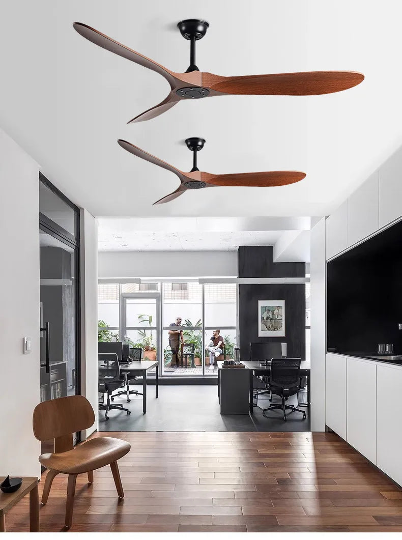 Strong Wind Nordic Ceiling  Living Room Dining Room Industrial American Style Retro Commercial Variable Frequency Lightless Fan