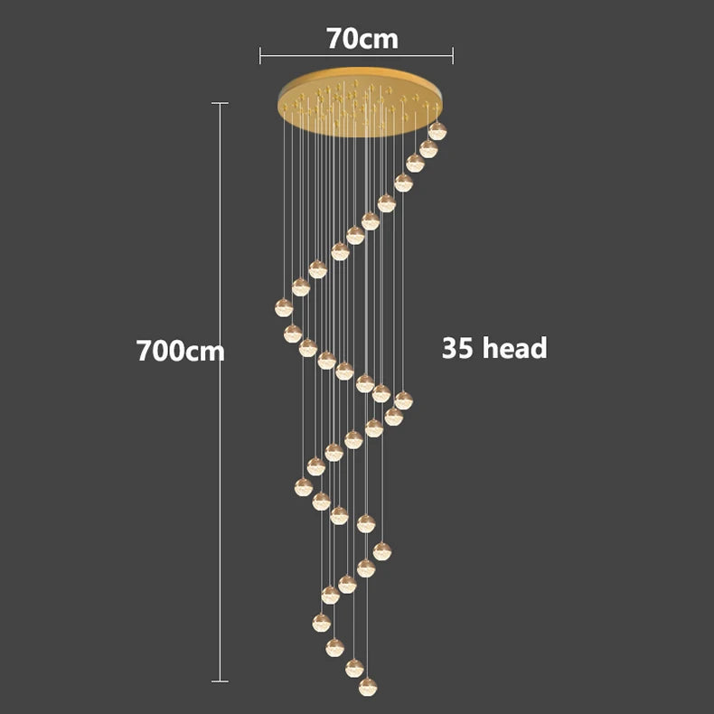 Modern home decor led lights pendant light lamps forstaircase Chandeliers for living room hanging light indoor lighting