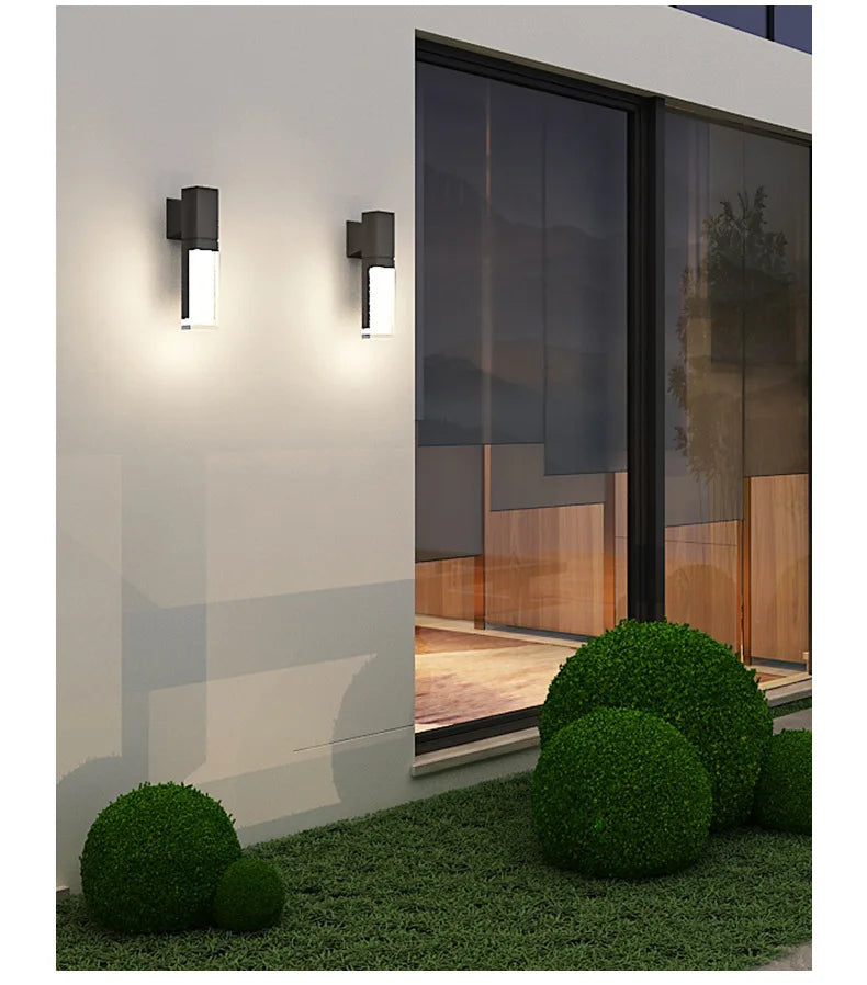 Outdoor IP65 waterproof lamp, garden villa gate, living room corridor, acrylic waterproof wall lamp,AC85-265V outdoor decoration