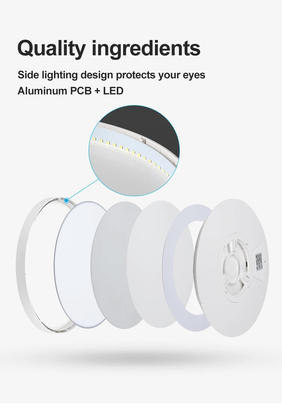 LVL LED Ceiling Light Wood Grain 3 in 1 Lighting Colors Home Lighing Kitchen Bedroom Bathroom Round Flush Ceiling Lamp