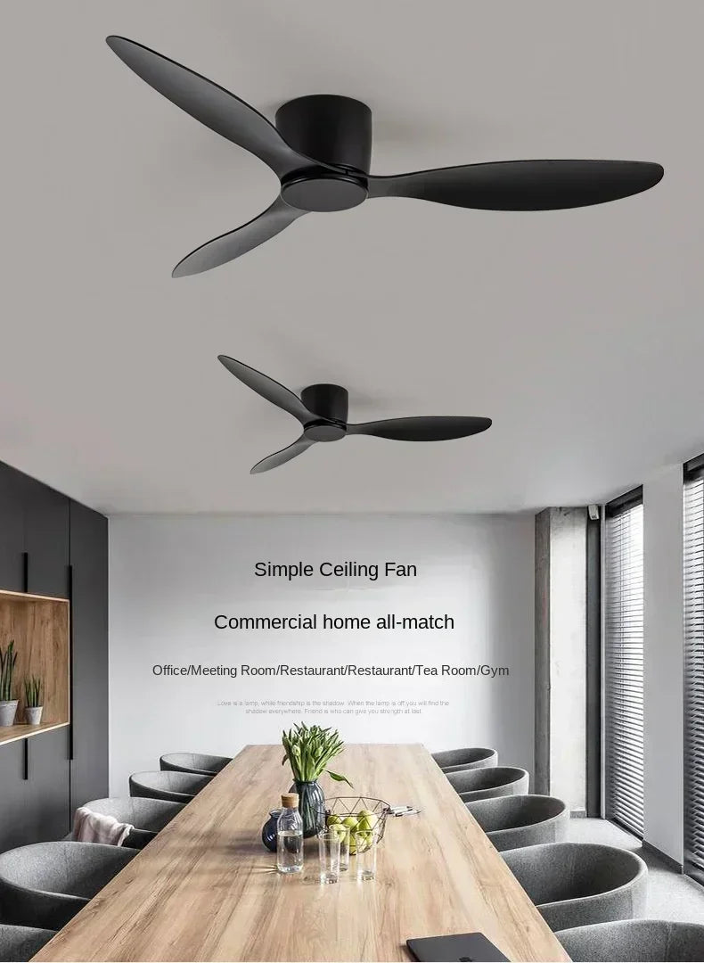 LED Ceiling Mounted Living Room Fan Light, Nordic Restaurant Decorative Ceiling Fan, Household Minimalist Electric Fan Light
