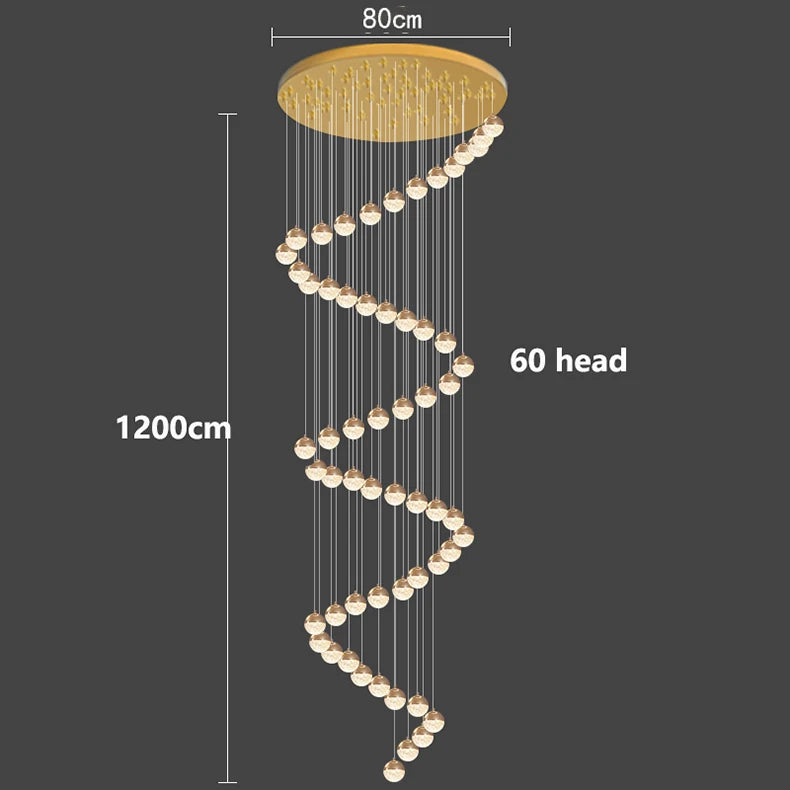 Modern home decor led lights pendant light lamps forstaircase Chandeliers for living room hanging light indoor lighting
