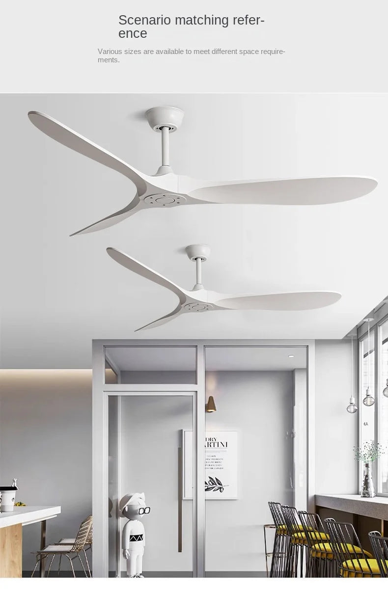 Strong Wind Nordic Ceiling  Living Room Dining Room Industrial American Style Retro Commercial Variable Frequency Lightless Fan