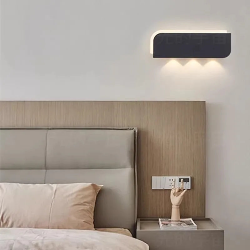 Nordic minimalist creative personality long strip wall lamp modern simple living room aisle bedroom bedside lamp background wall