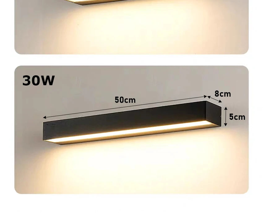 Outdoor waterproof IP65 LED wall lights, door headlights, balcony, courtyard, exterior wall lights, courtyard, outdoor gardening