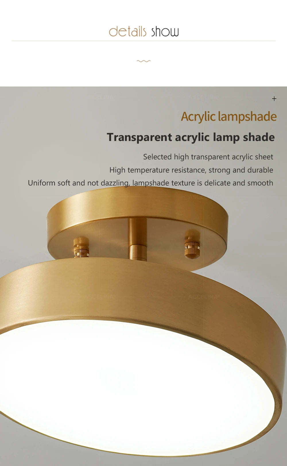 Modern LED Ceiling Light Copper Lamp For Bedroom Living Room Light Nordic Round Gold Black Entryway Corridor Aisle Decor Fixture