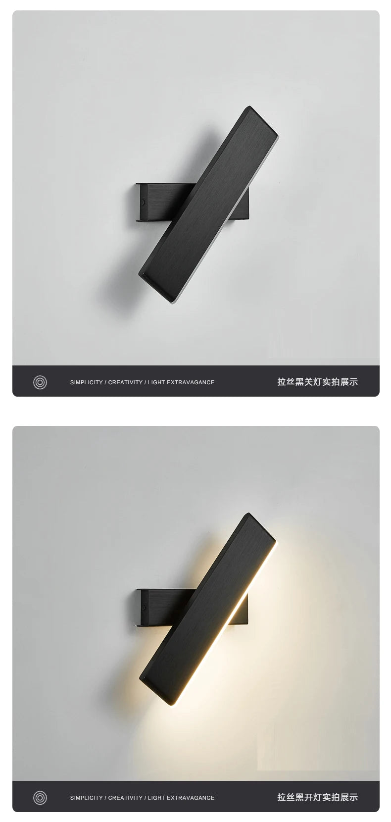 Led Indoor Wall Lamps Rotation Adjustable Modern Wall Sconce Stair Wall Light Fixture Hallway Bedroom Bedside led Wall Lamp