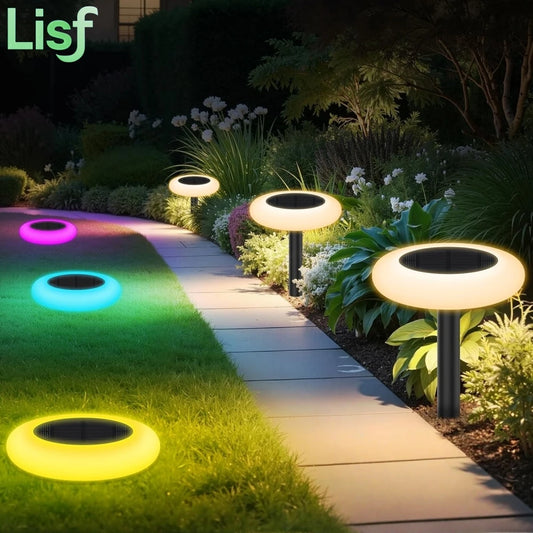 Colorful Pathway Solar Light Decorative Weatherproof Auto On/Off Outdoor Lights Decorate Your Garden, Landscape, Patio, Pool