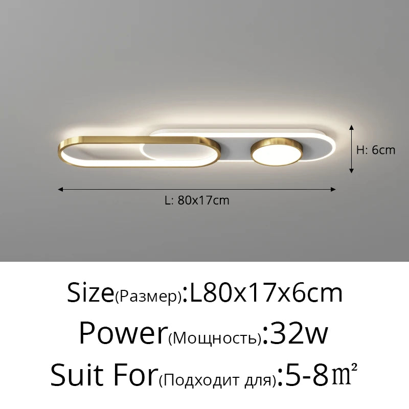Modern Ceiling Light Nordic LED Ceiling Lamp For Bedroom Study Foyer Corridor Cloakroom Simple Indoor Home Decor Ceiling Lamps
