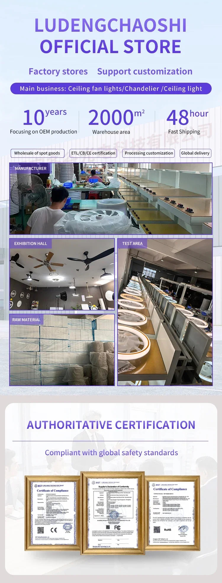 Modern Ceiling Fan, LED Light, DC Motor, High Air Volume Remote Control, Kitchen, Bedroom, Dining Room, Terrace, Pendant Light