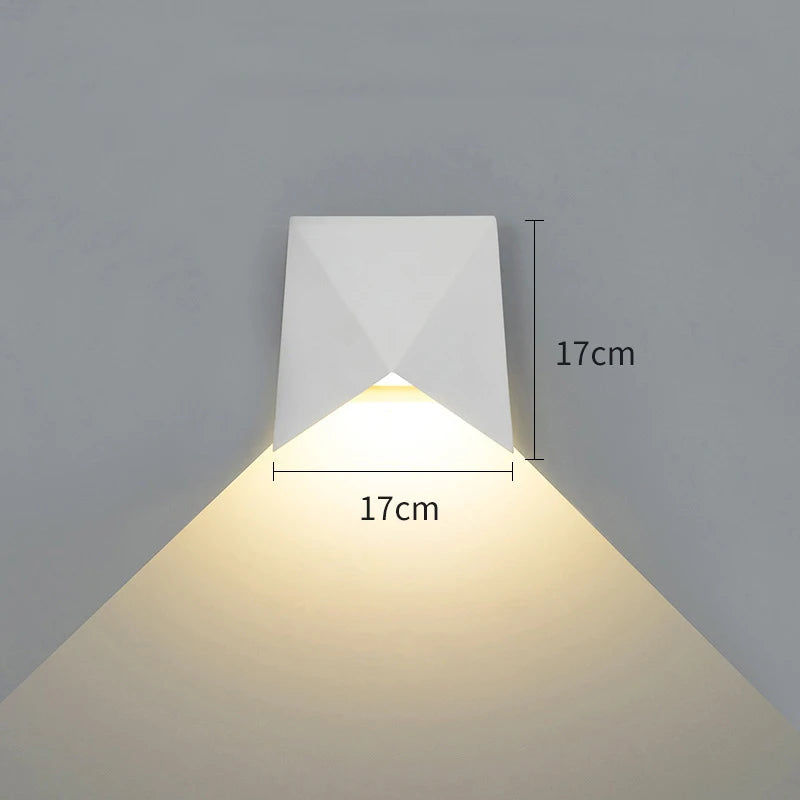 Outdoor Waterproof Wall Lamp LED Wall Lamps Aluminum Black White Wall Light Outdoor Exterior Wall Lighting Decorative Fixtures