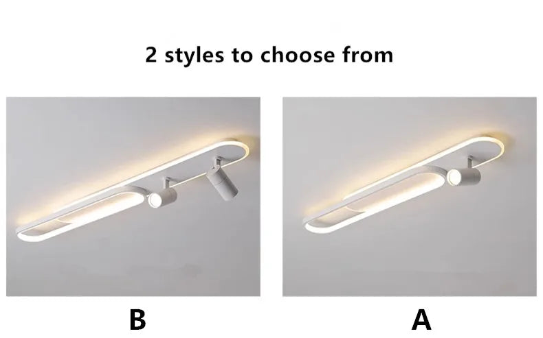 Track Spotlights No Main Lights Living Room Wall Lamp Long Hallway Light Cloakroom LED Ceiling Lights Spotlights For Dining Room