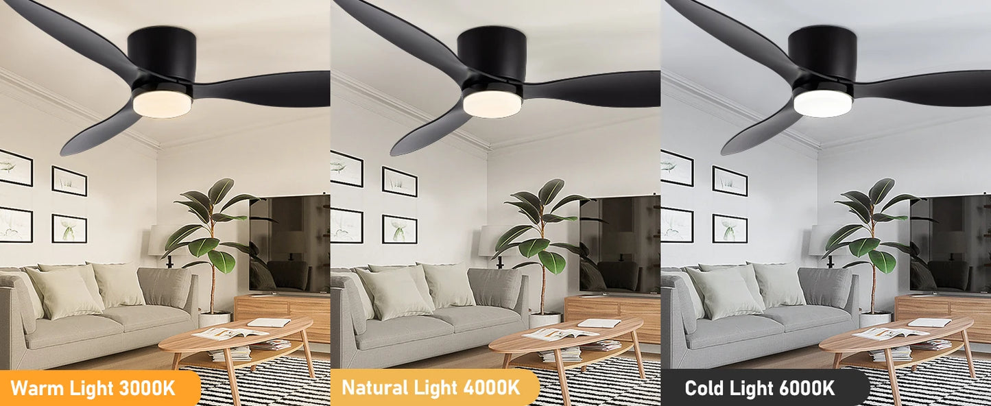 IRALAN silent and powerful ceiling fan 6-speed smart dimming LED Ceiling fan lighting bedroom room lamps Living room lights
