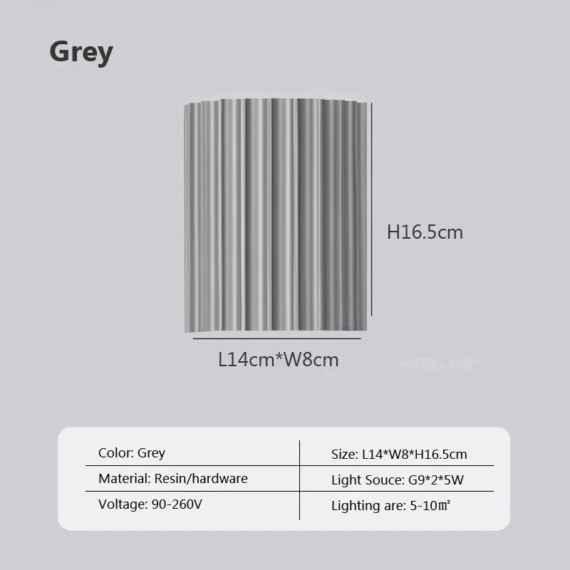 Modern LED Wall Lamp Minimalist Macaron Resin Sconces Entryway Aisle Living Rooms Bedrooms Bedside Study Illumination Luminaire
